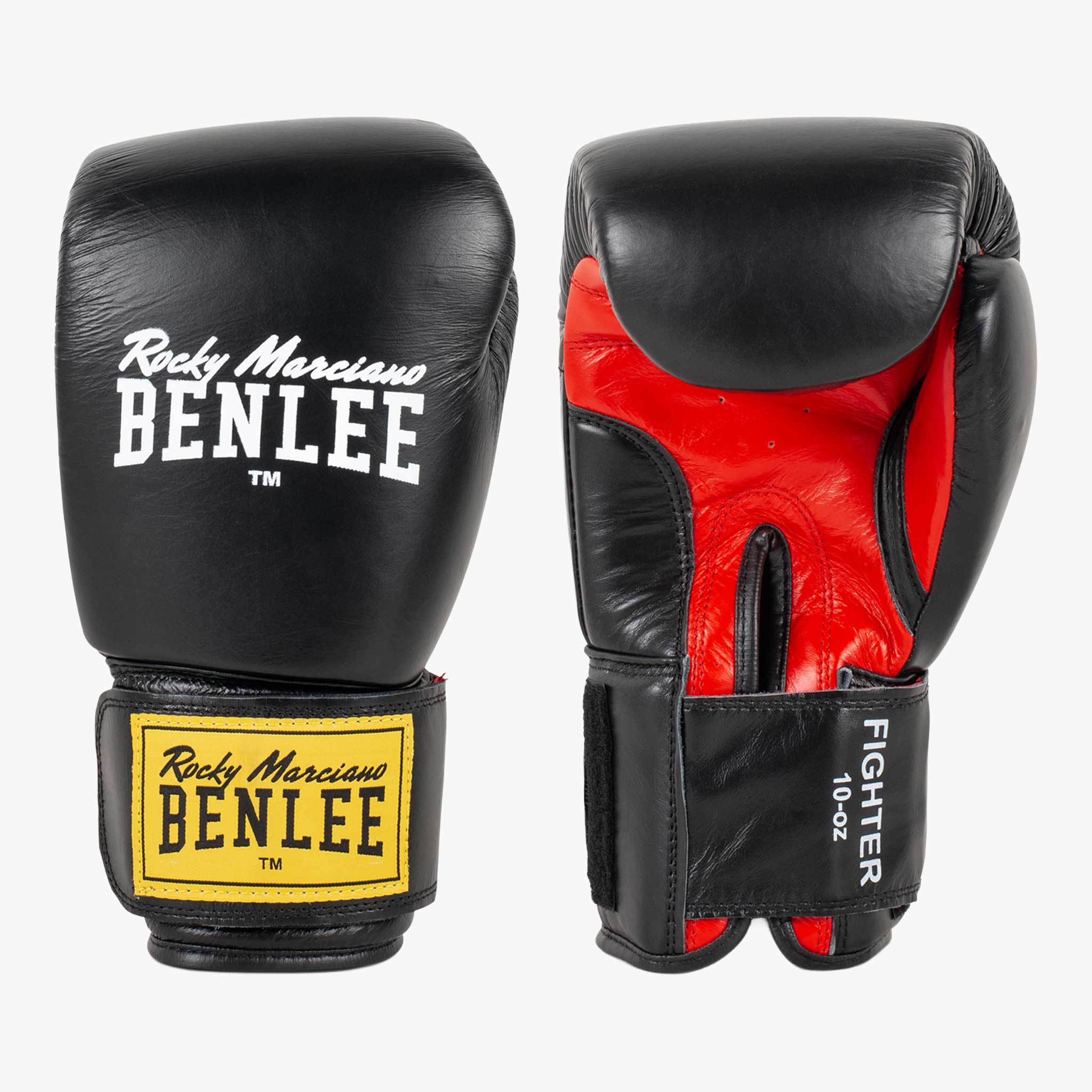 BENLEE Boxhandschuhe, Fighter Schwarz / Rot