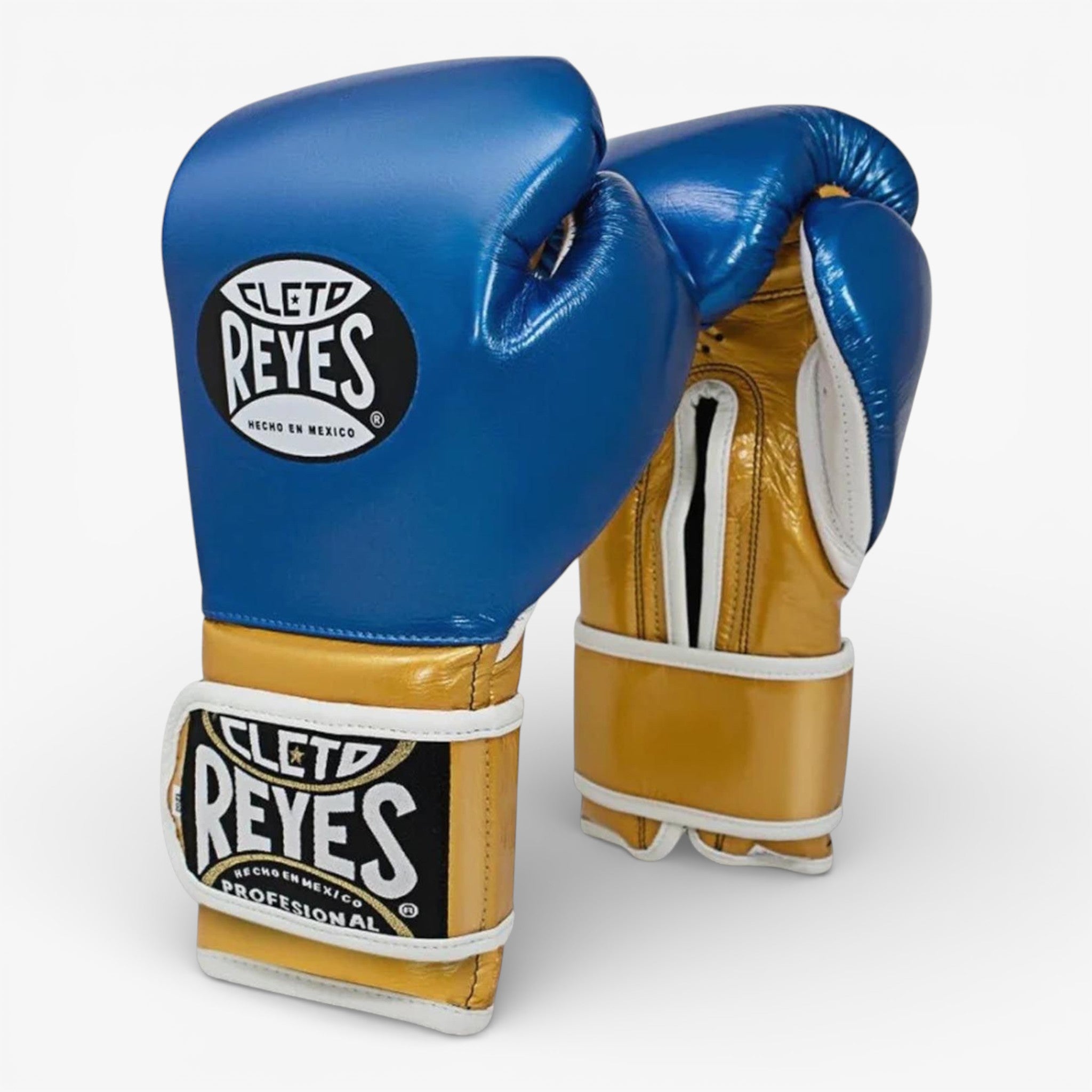 CLETO REYES Boxhandschuhe, Sparring Gold in Blau / Gold