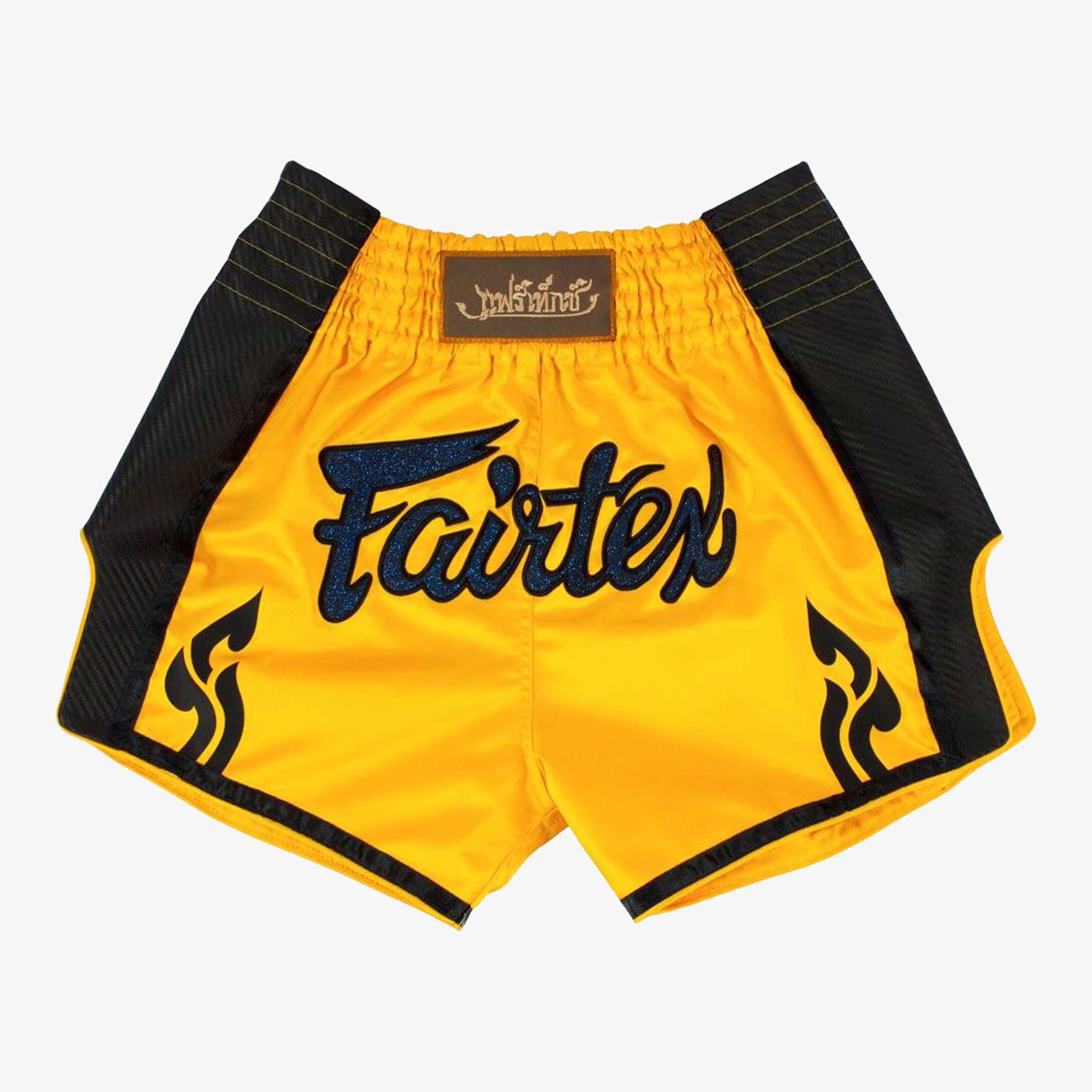 FAIRTEX Muay Thai Shorts, BS1701 in Yellow Satin