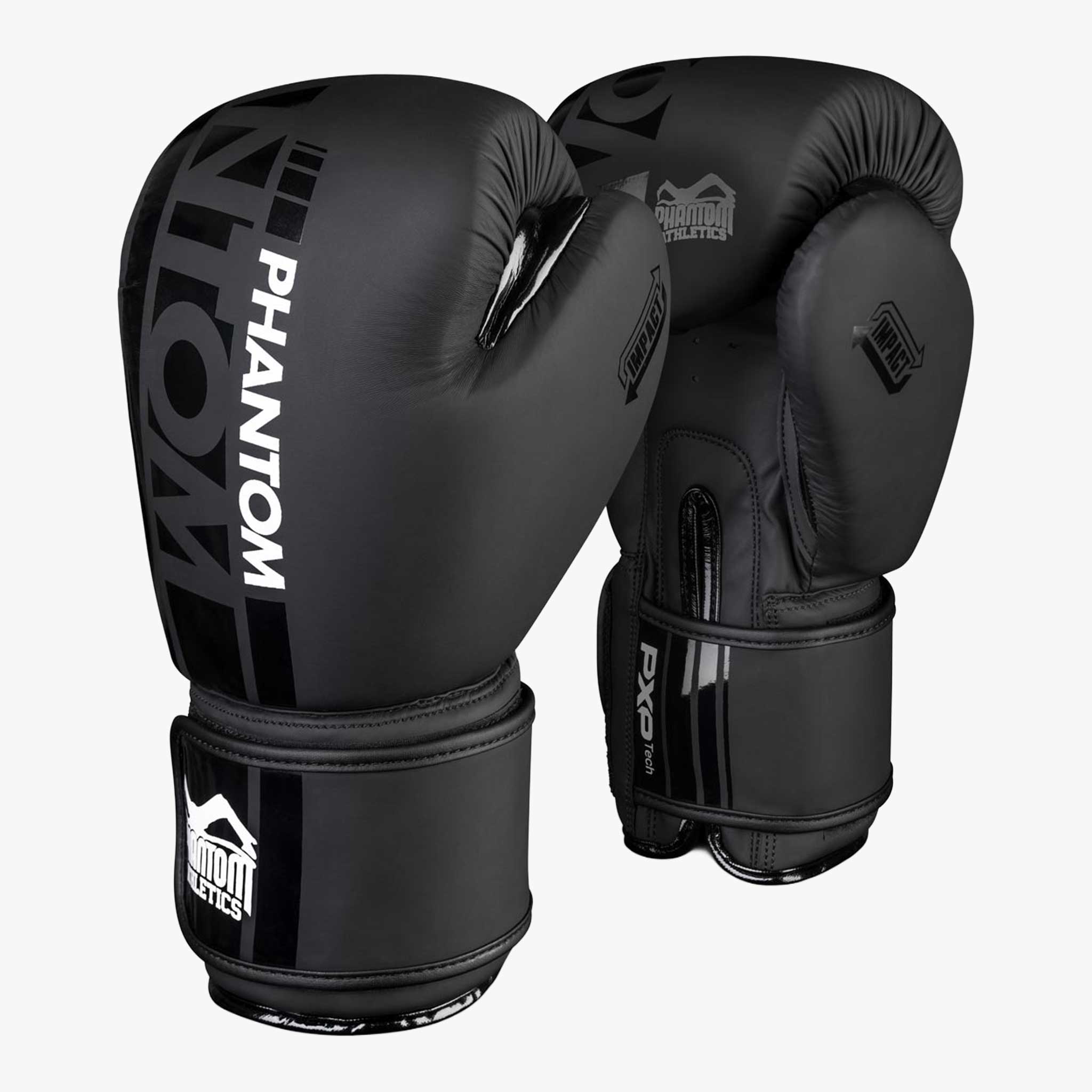 PHANTOM ATHLETICS Boxhandschuhe, APEX Schwarz / 16 oz