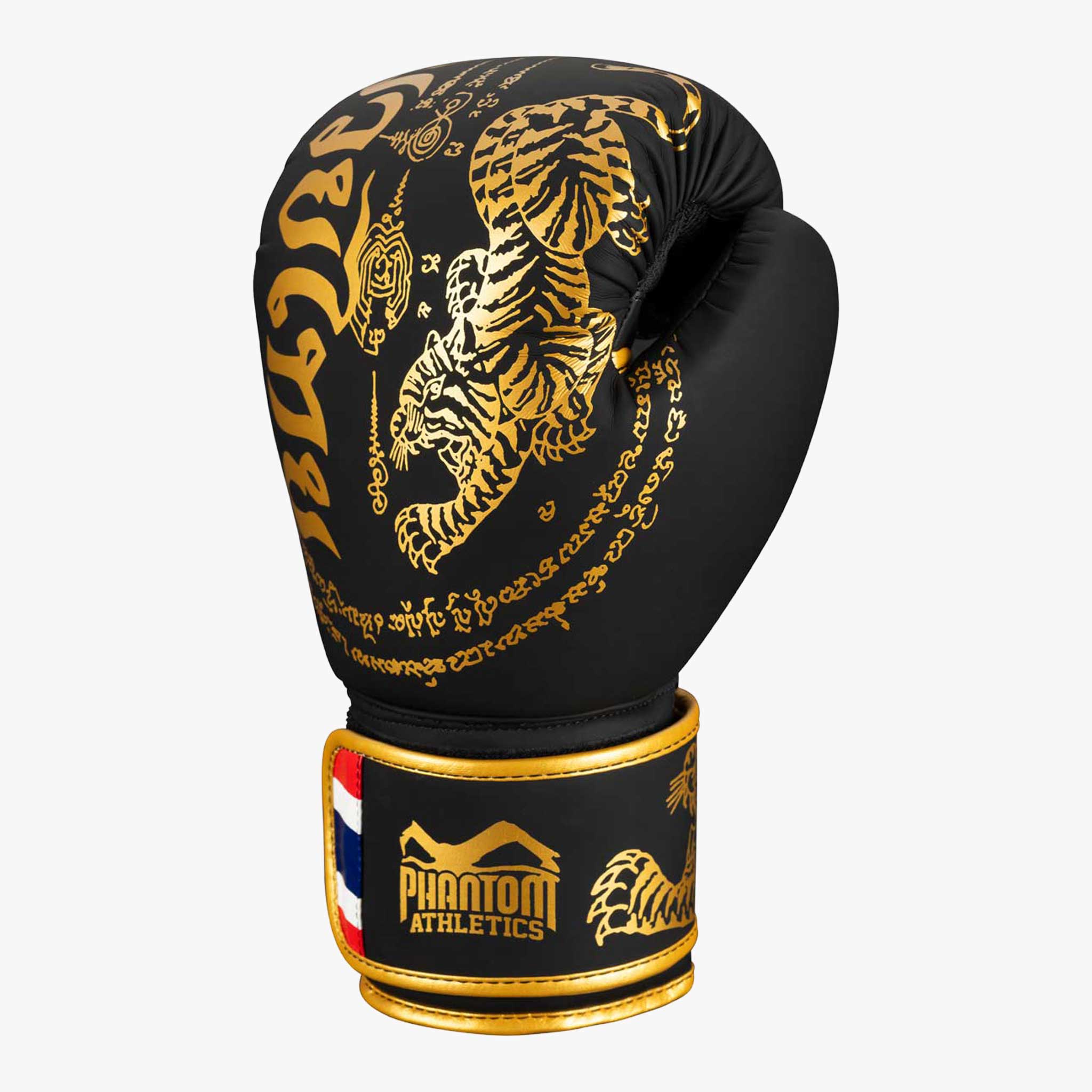 PHANTOM ATHLETICS Boxhandschuhe, Muay Thai Schwarz / Gold / 16 oz