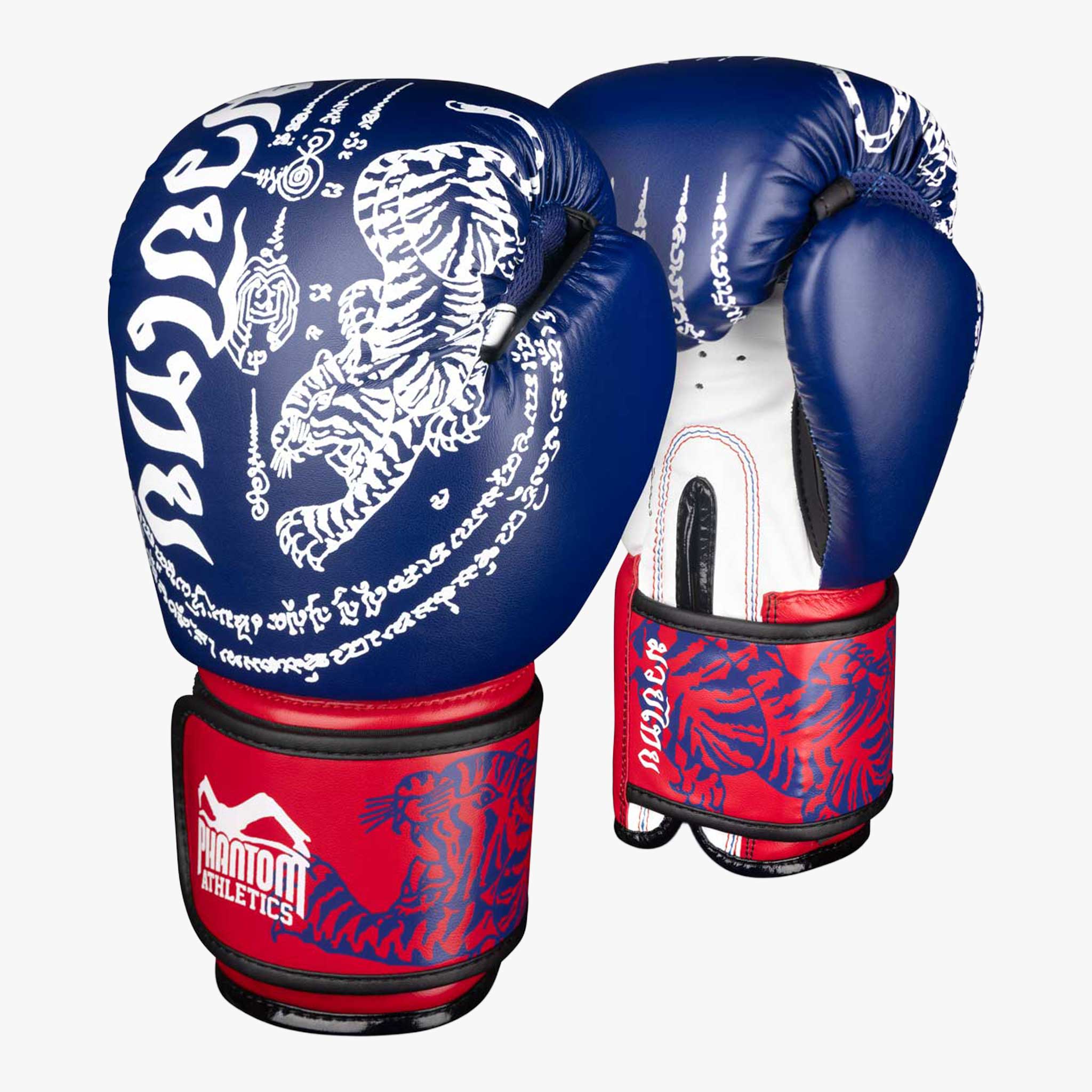 PHANTOM ATHLETICS Boxhandschuhe, Muay Thai Blau / 16 oz