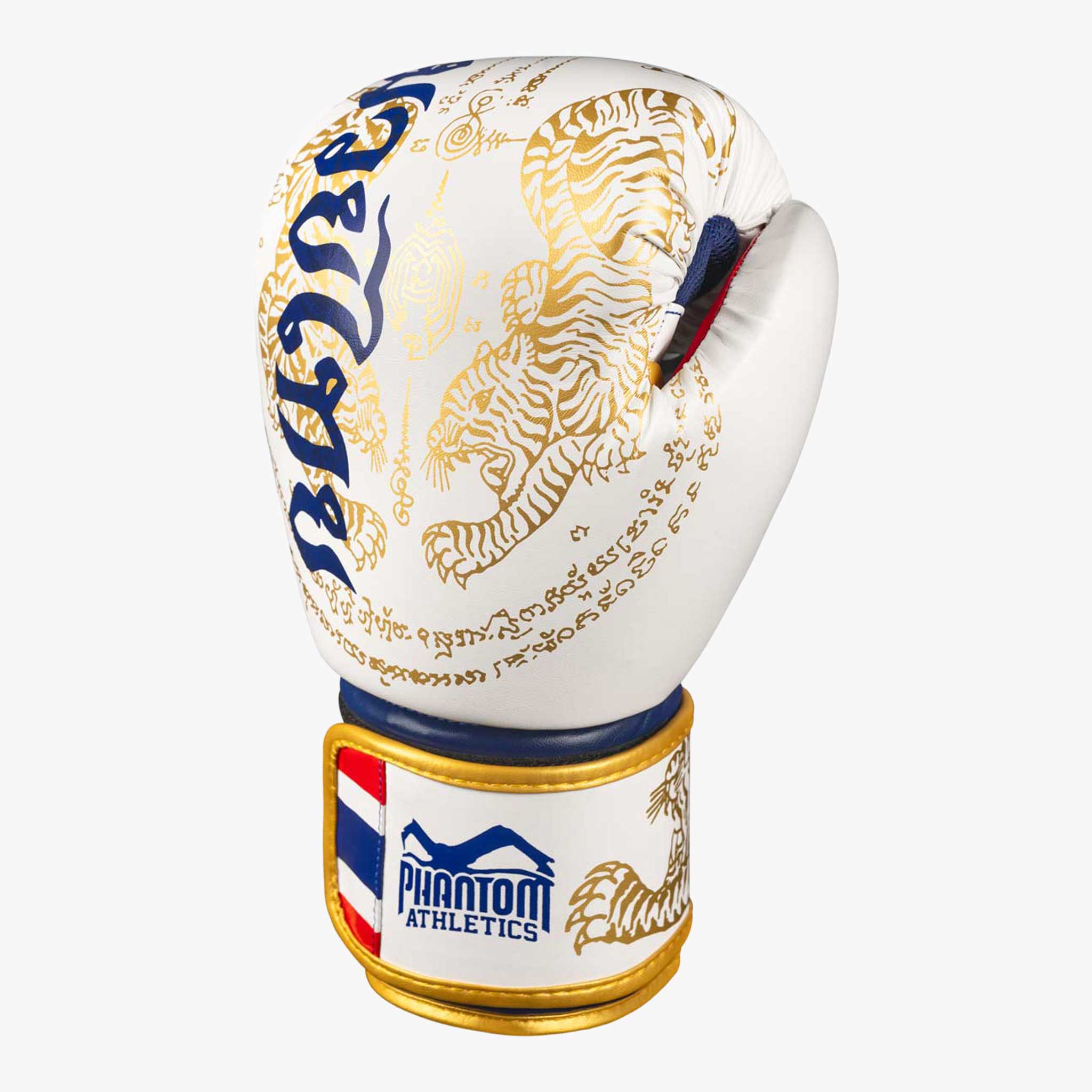 PHANTOM ATHLETICS Boxhandschuhe, Muay Thai Weiß / Gold / 16 oz