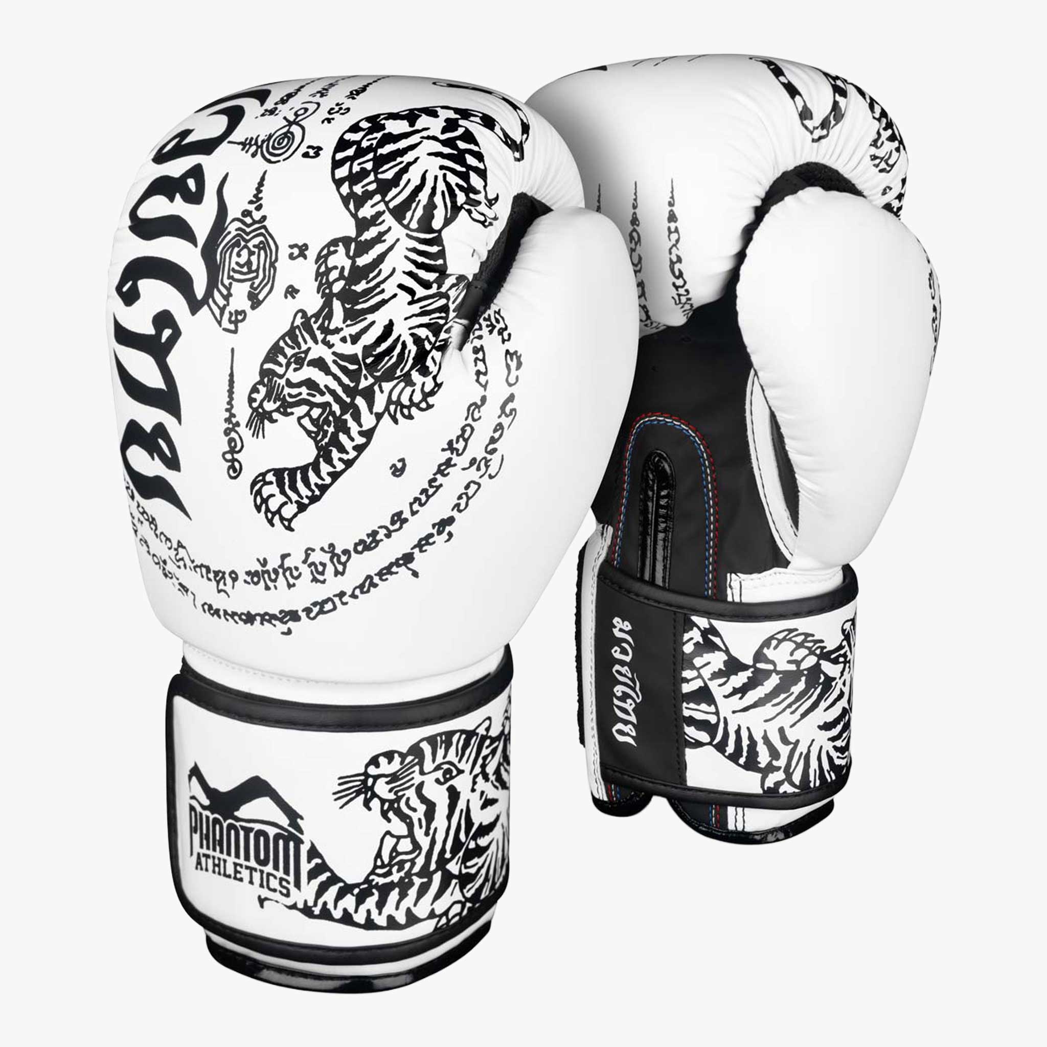 PHANTOM ATHLETICS Boxhandschuhe, Muay Thai Weiß / Gold / 16 oz