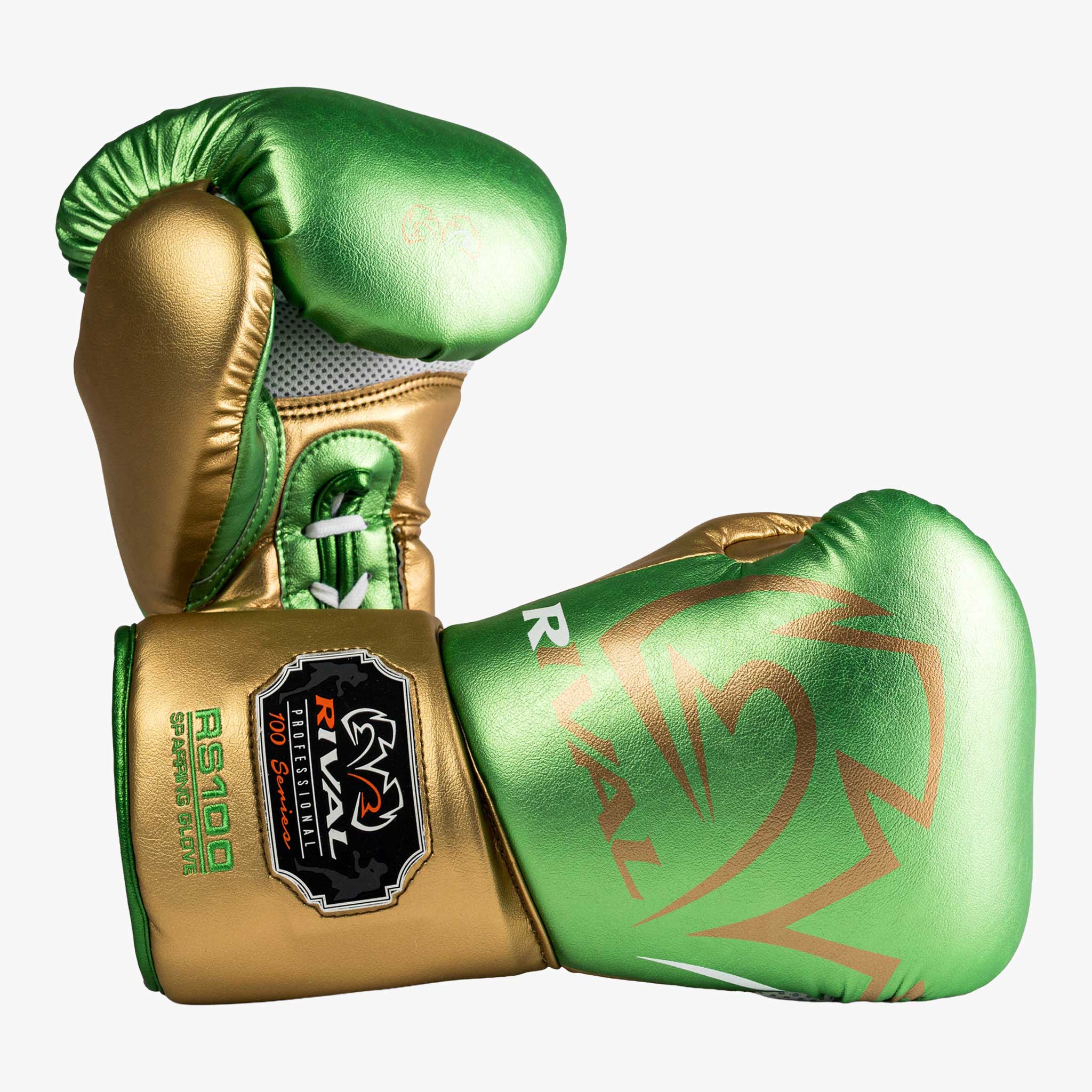 RIVAL Boxhandschuhe, RS100 in Grün / Gold