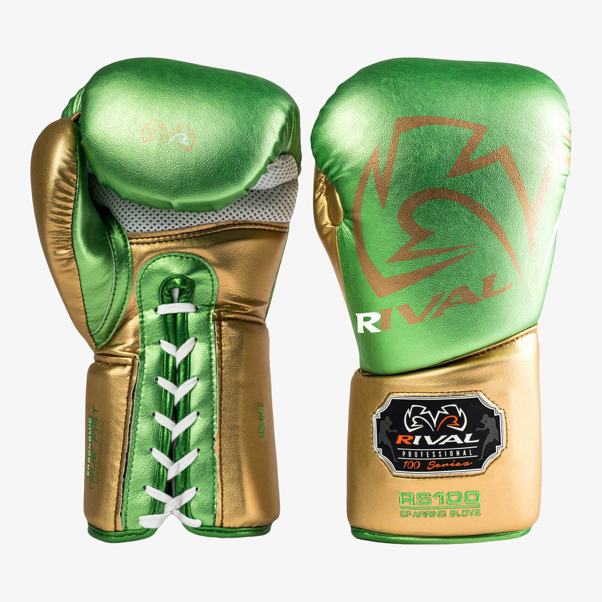 RIVAL Boxhandschuhe, RS100 in Grün / Gold