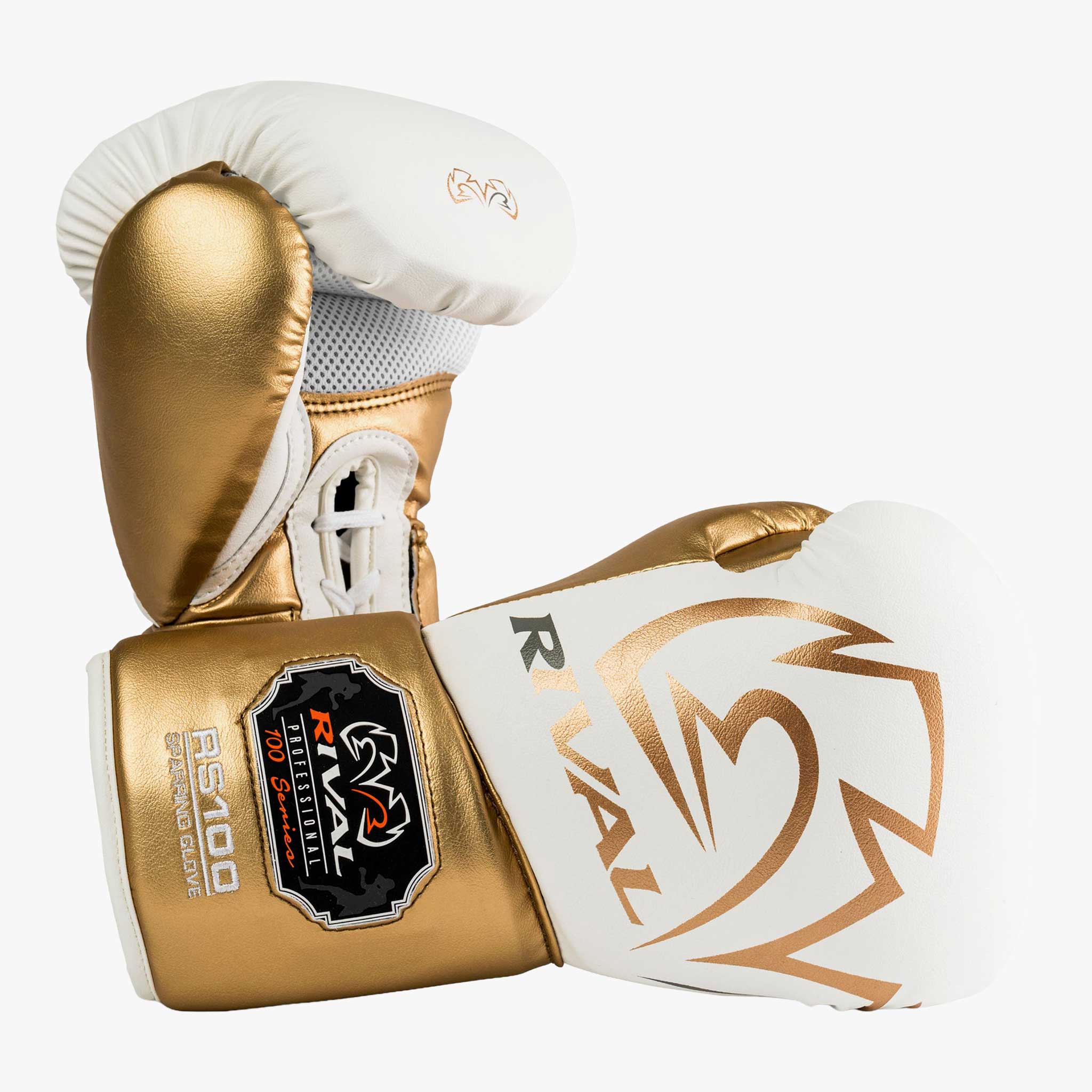 RIVAL Boxhandschuhe, RS100 in Weiß / Gold