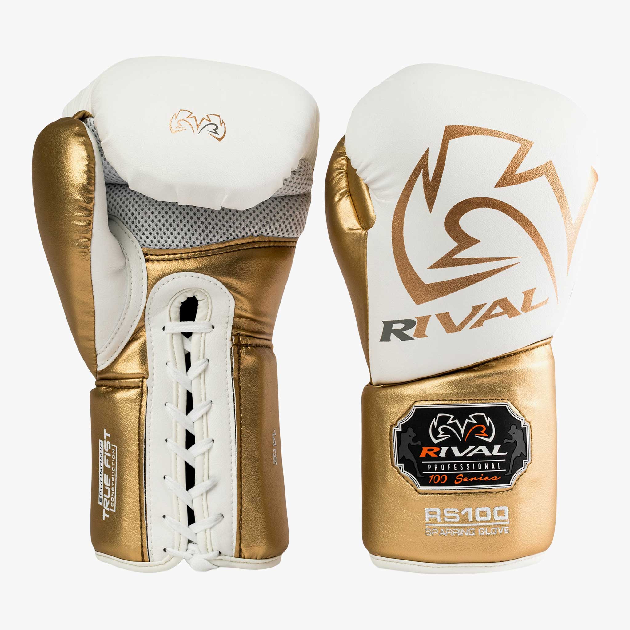 RIVAL Boxhandschuhe, RS100 in Weiß / Gold
