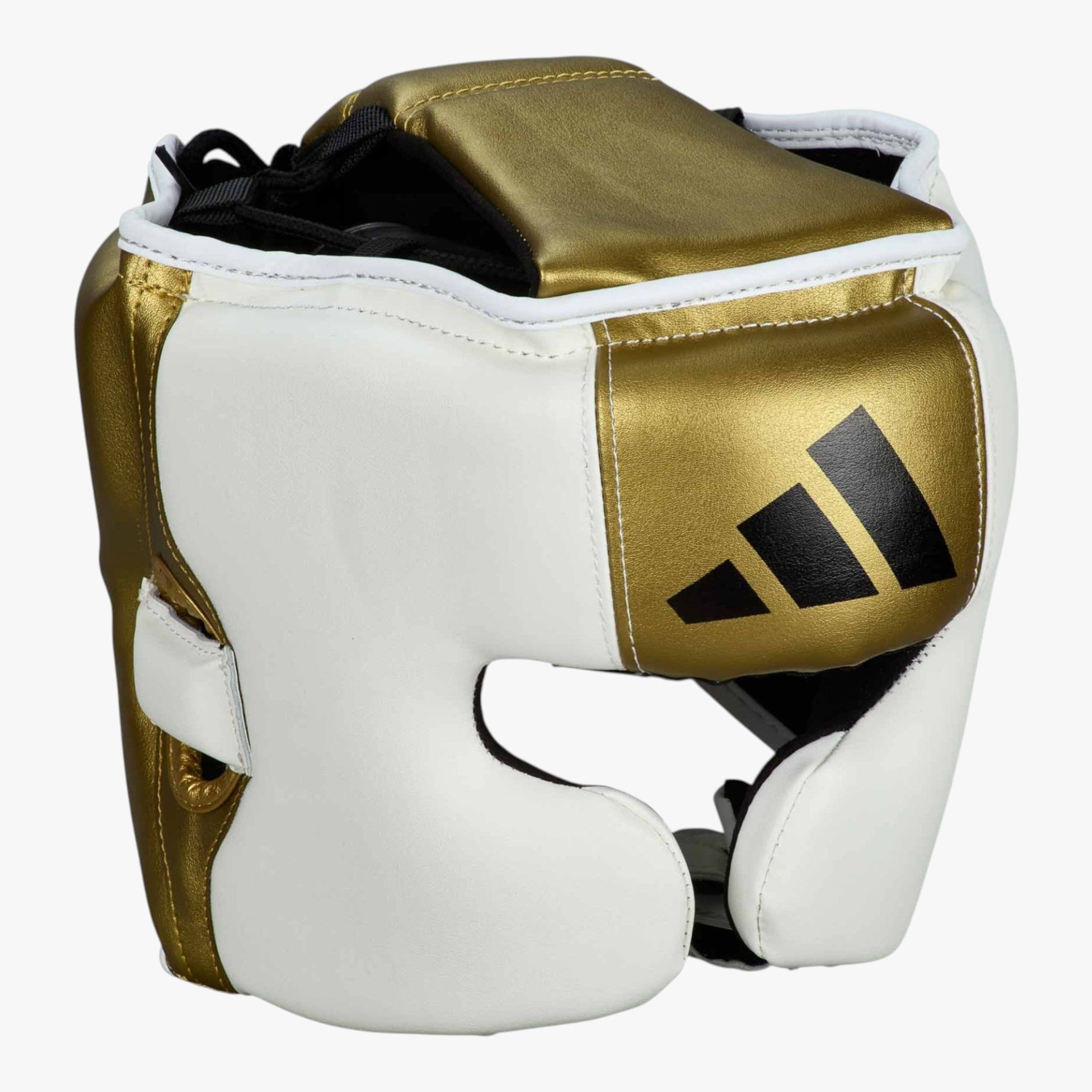 ADIDAS Kopfschutz, Speed Pro in Weiß / Gold