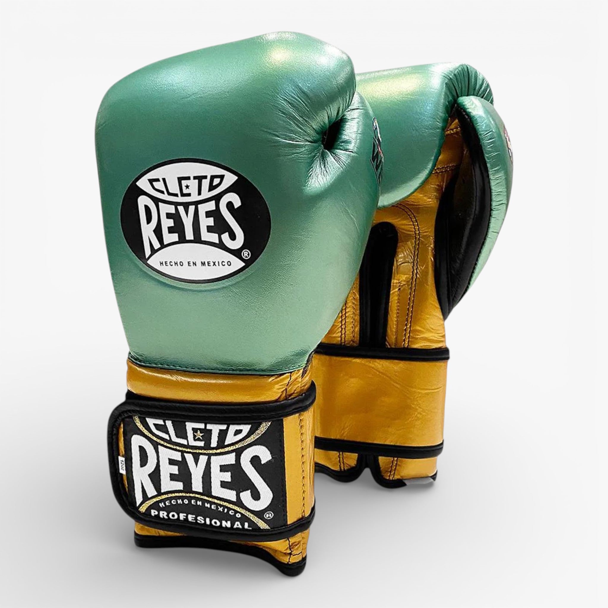 CLETO REYES Boxhandschuhe, Sparring Gold in Grün / Gold