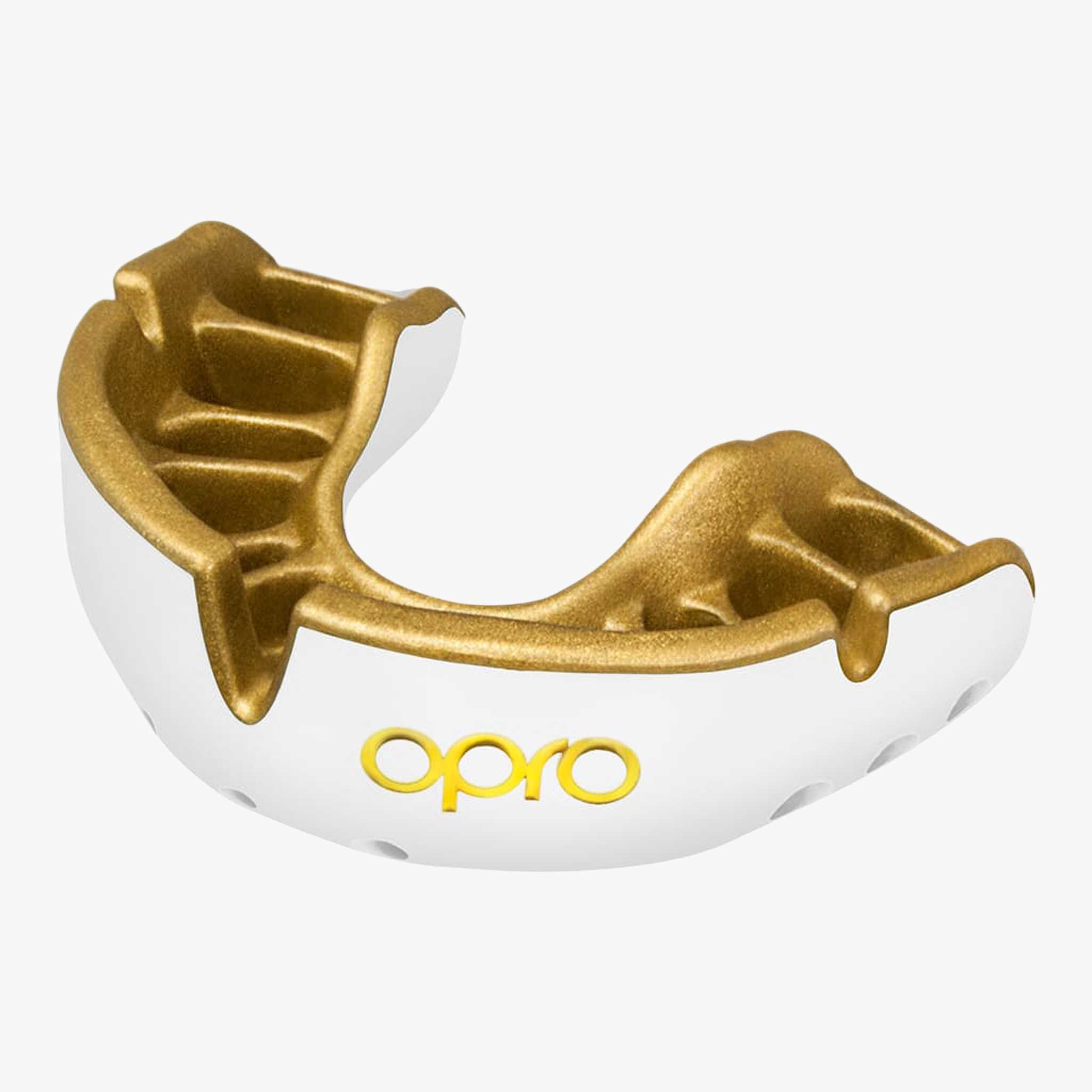 OPRO Mundschutz, Gold in Weiß